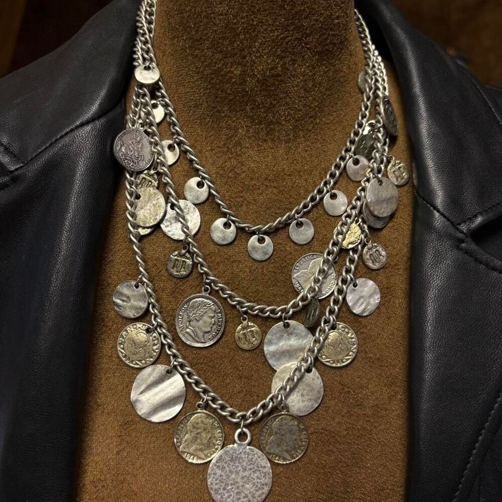 Festival Rave Fairy Boho Layered Coin Necklace Pirate • Cosplay • Costume - Picture 5 of 6